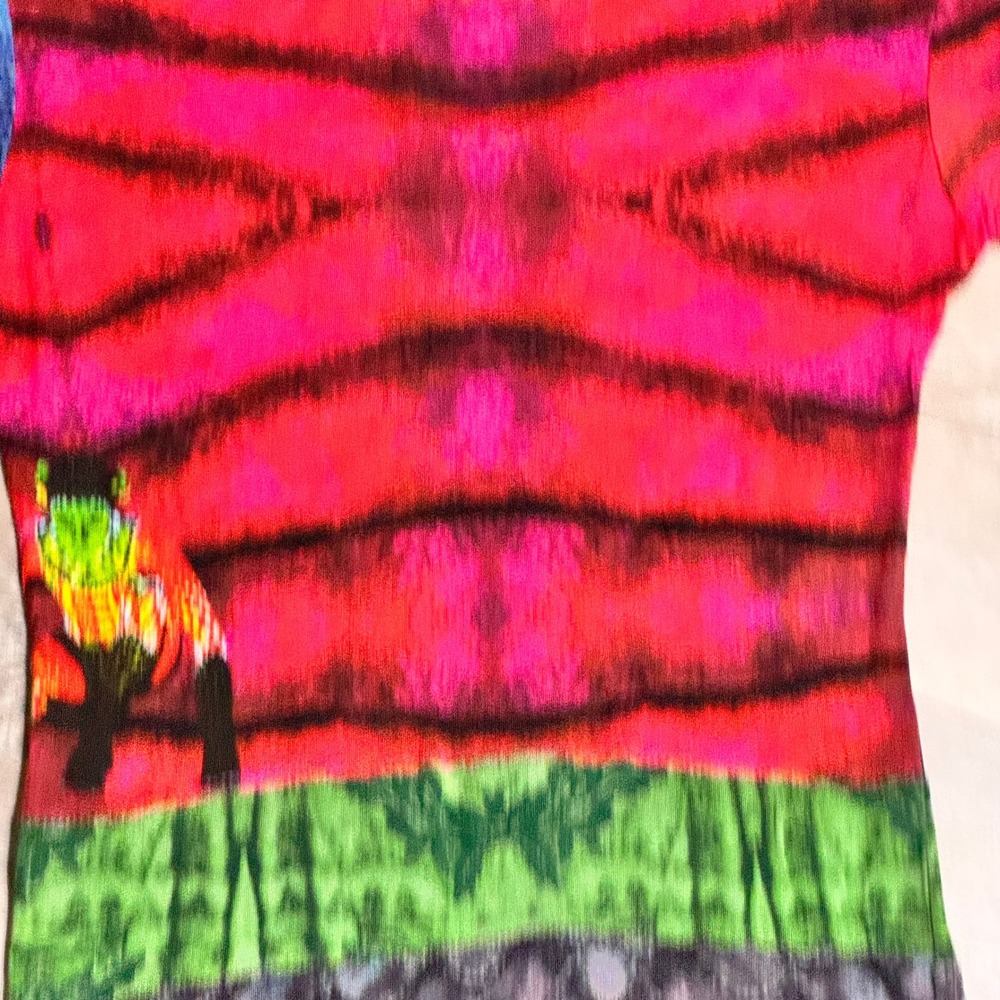 Desigual Art to Wear Cirque du Soleil Graphic Print Mini Dress Small S - Picture 5 of 10